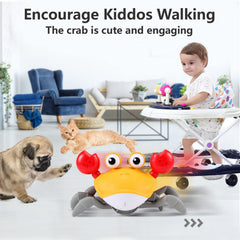 Control Future Crab Toy obstacle sensor helps avoid barriers during play.