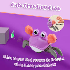 Control Future Crawling Crab skitters sideways with obstacle sensors to encourage independent crawling.