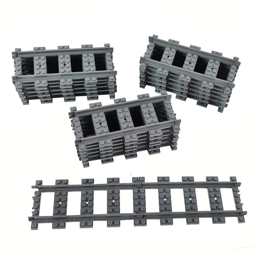 CONVENTEJOY 18pcs straight city train tracks extend your layout with a smooth connection.
