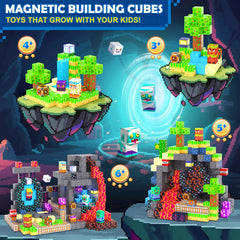 Coodoo 150PCS blocks unlock lava and rainforest ideas to boost creativity.