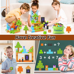 Coodoo blocks with eight magnets provide sturdier, stable connections