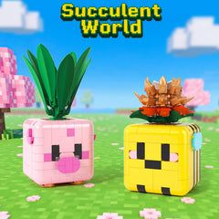Coodoo Botanicals mini world detail featuring pig and bee