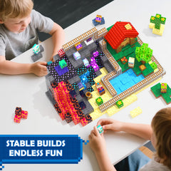 Coodoo bubbling lava fields scene promotes adventurous imagination and motor skills.