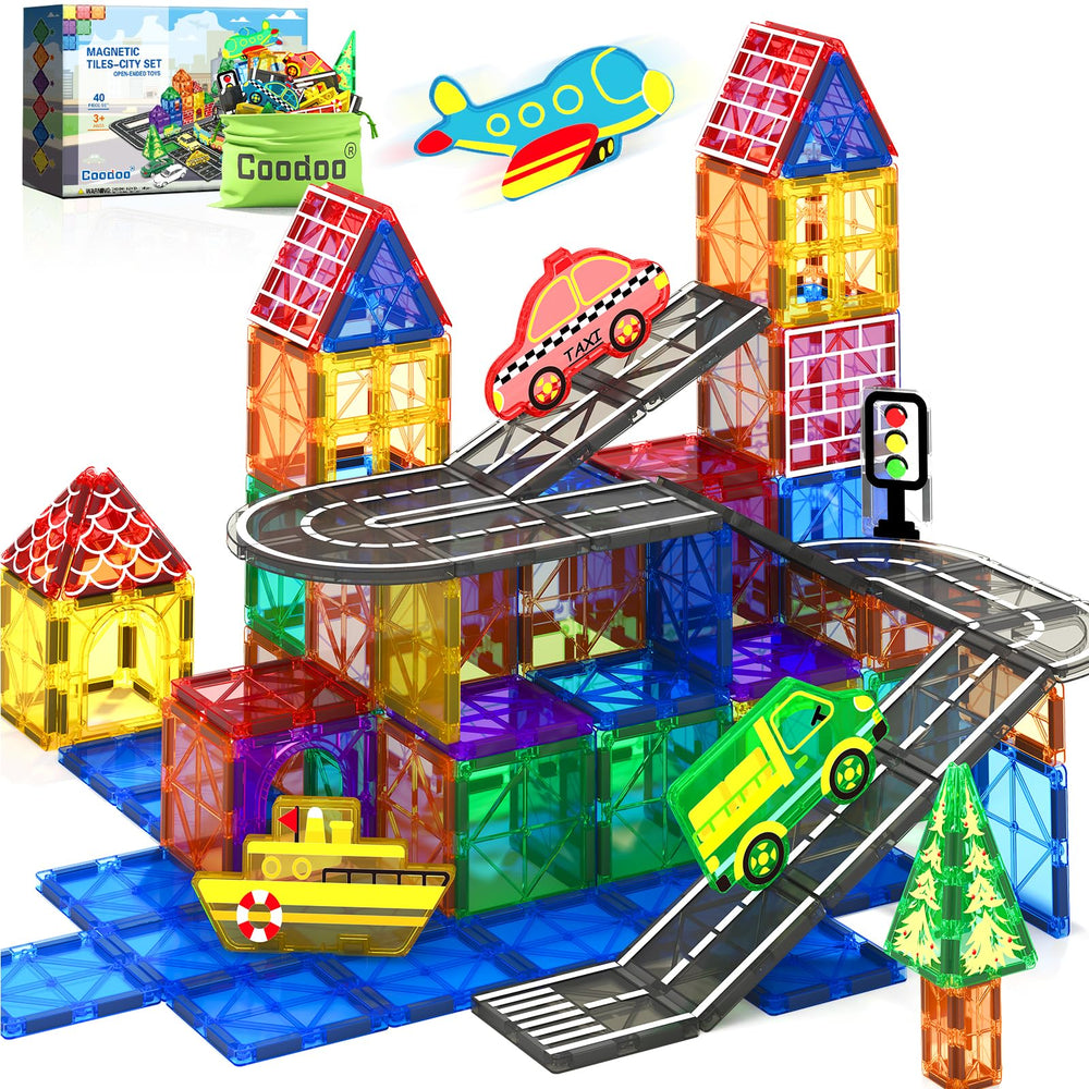 Coodoo City Road Tiles foster imagination and spatial awareness during free play.