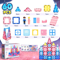 Coodoo Diamond magnetic tiles with princess dolls support storytelling and cooperative play