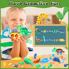 Coodoo Dinosaur Tiles Brachiosaurus 3D supports spatial play and motor skill development