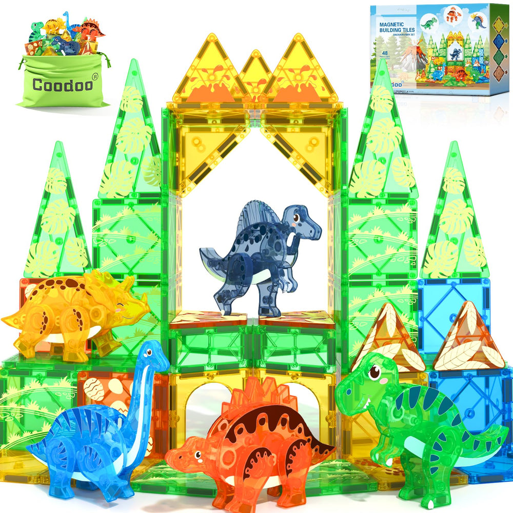 Coodoo Dinosaur Tiles T-Rex 3D with movable head for dynamic play