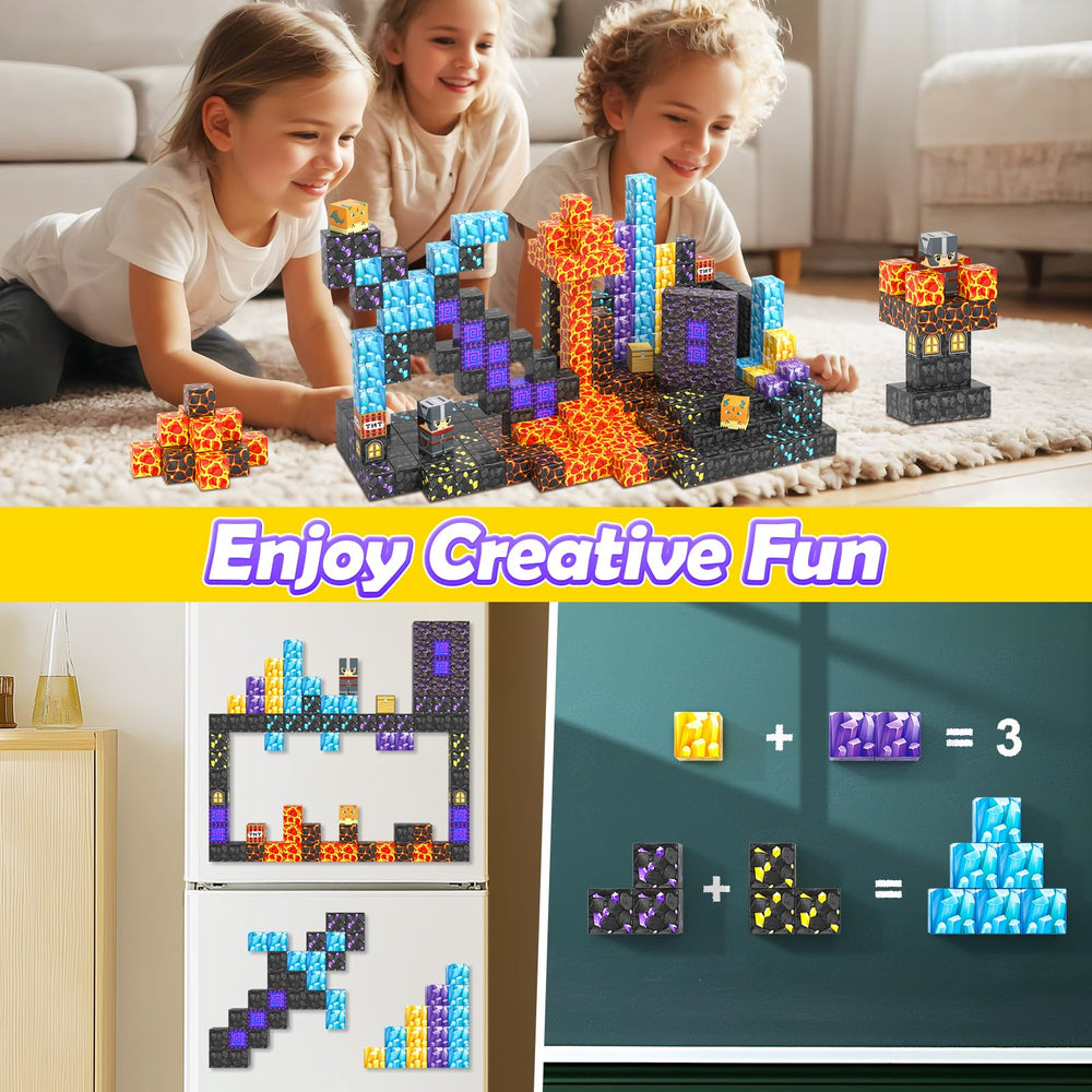 Coodoo Magnetic Blocks Crystal Swords create shimmering blades for storytelling.