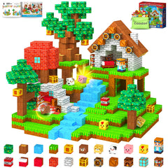 Coodoo Magnetic Blocks forest adventure scene inspires imaginative play.