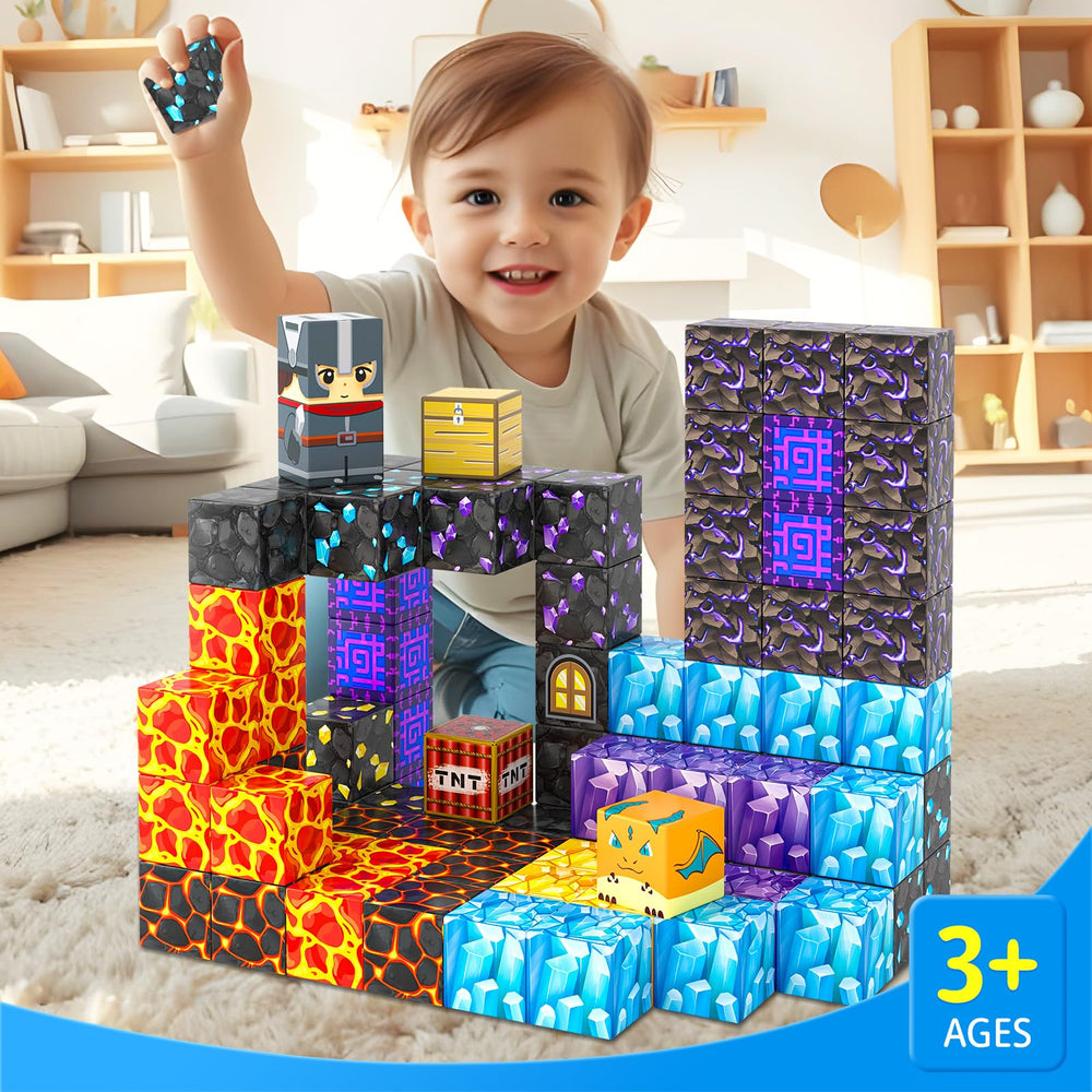 Coodoo Magnetic Blocks Knights and Dragons fuel fantasy adventures.
