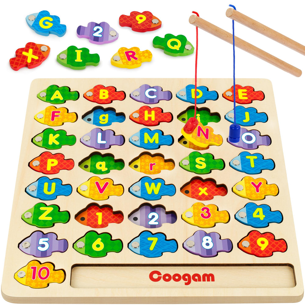 Coogam alphabet fishes for letter recognition.
