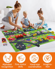 Bright colors and smooth edges support safe, engaging learning during playtime