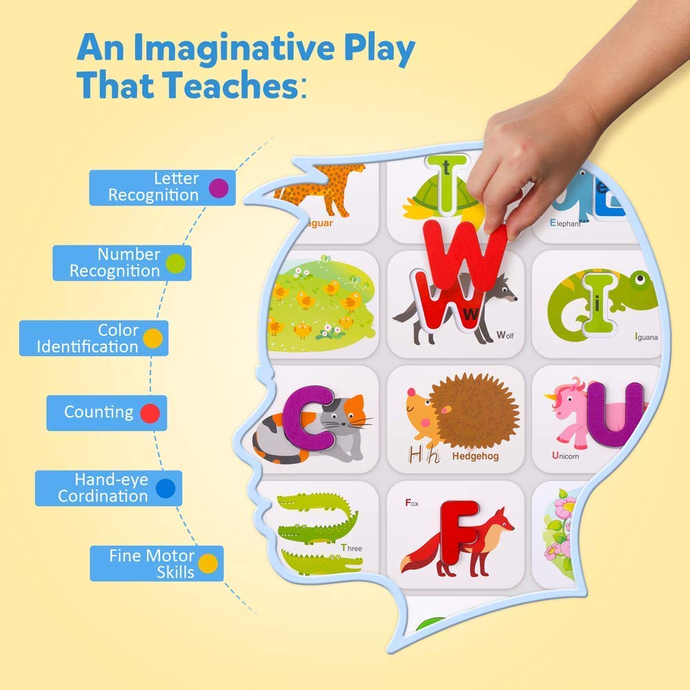 Coogam animal-pattern matching cards encourage shape recognition through colorful illustrations.