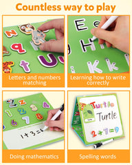 Coogam animal uppercase letters magnets for colorful letter recognition.