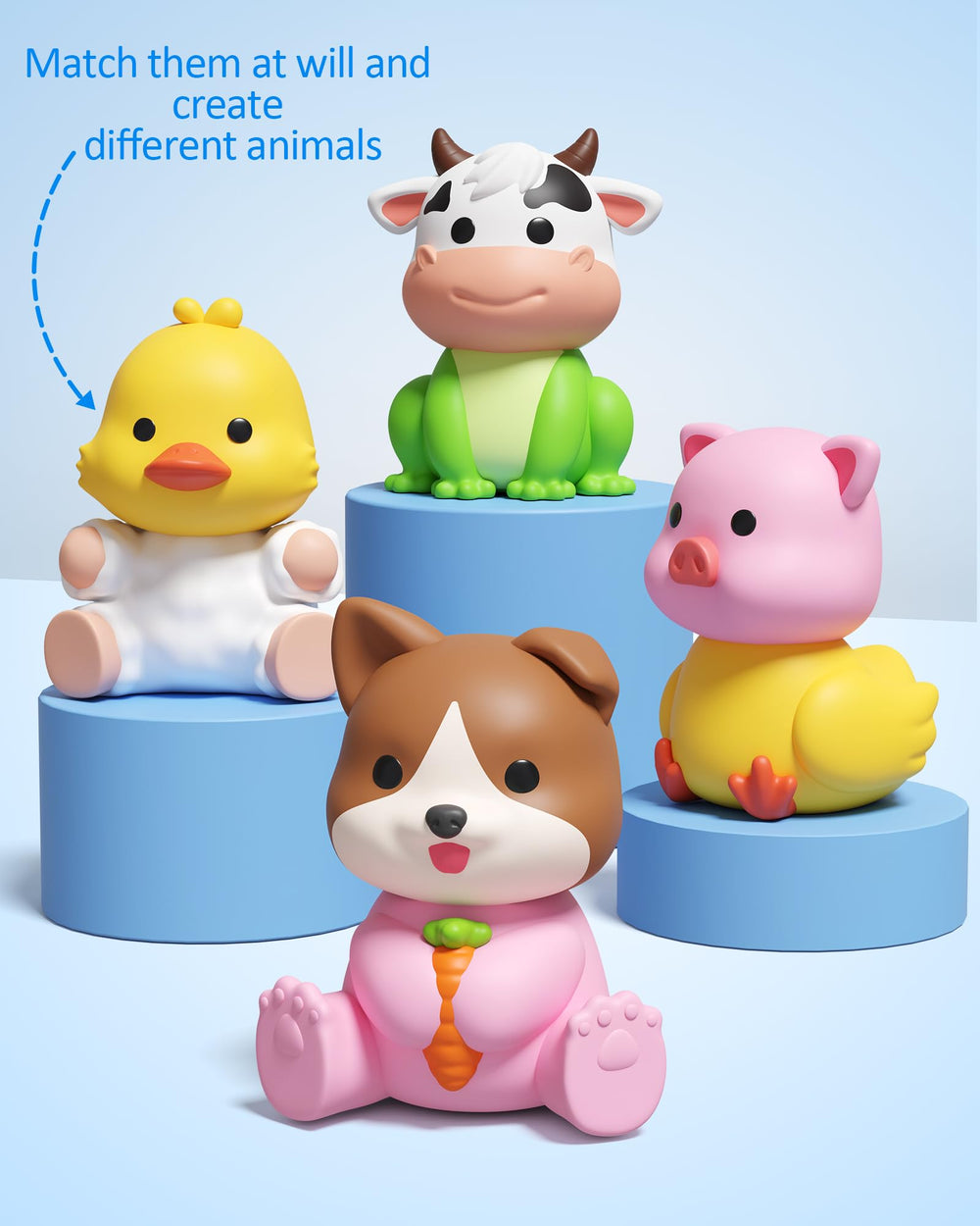 Coogam bright-colored toddler animals stimulate sensory exploration and imagination.
