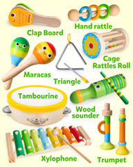 Coogam castanet pair promotes rhythm sense through interactive play.