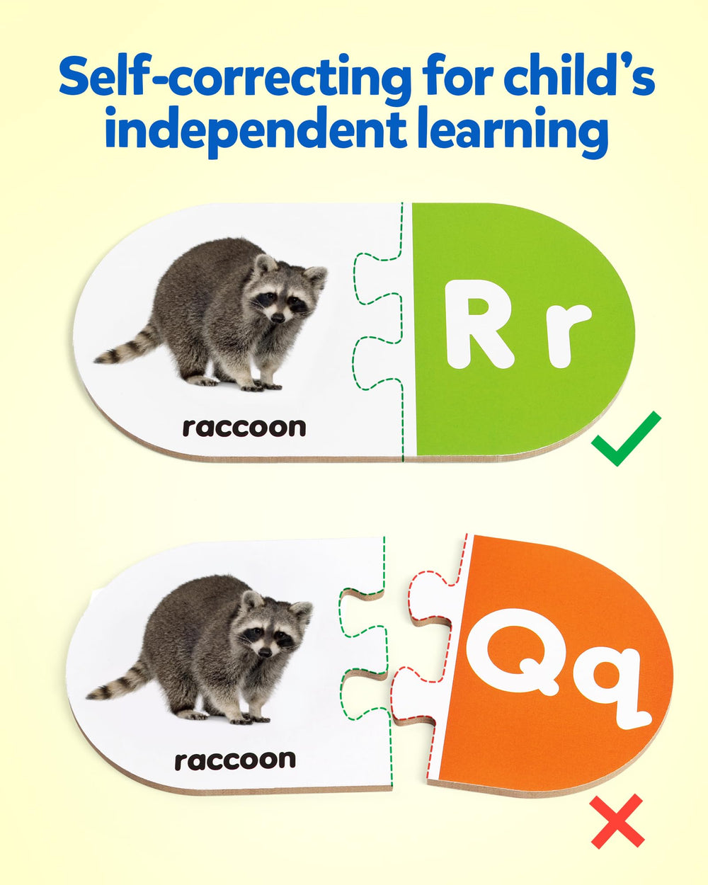 Coogam colorfully illustrated alphabet-number puzzle set boosts early literacy through hands-on learning.