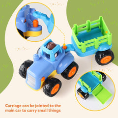 Coogam bulldozer invites role-play adventures while strengthening hand-eye coordination through push-and-go play.