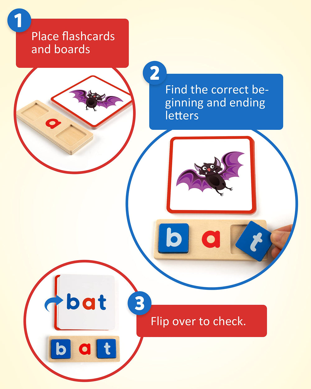 Coogam cvc-words-flashcards provide picture cues for word-building practice.