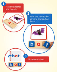 Coogam cvc-words-flashcards provide picture cues for word-building practice.