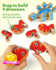 Coogam dinosaur heads and tails pieces for creative mix-and-match.