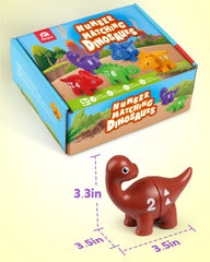 Coogam ten-dinosaur set encourages early counting and matching.