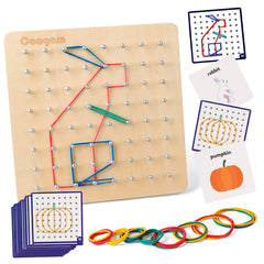 Coogam Geoboard kid friendly educational tool for home or school
