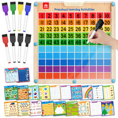 Coogam hundred board front view for early math and handwriting practice.