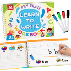 Coogam Learn to Write workbook cover inviting early literacy practice.