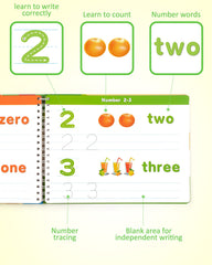 Coogam Learn to Write markers provide four black pens for reusable handwriting practice.