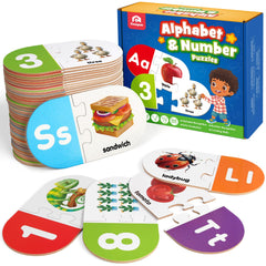 Coogam Learning Alphabet Matching Game cards help kids recognize letters and numbers through self-correcting play.