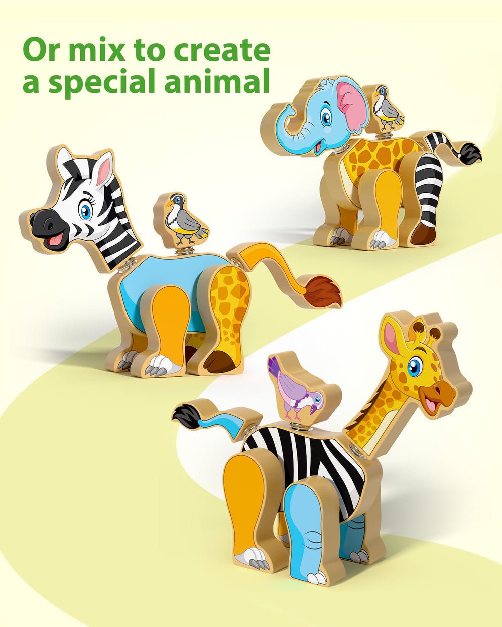 Coogam lion assembly blocks ideal for cooperative play and spatial skills.