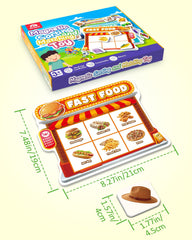 Coogam magnetic sorting bakery board promotes vocabulary and categorization through play.