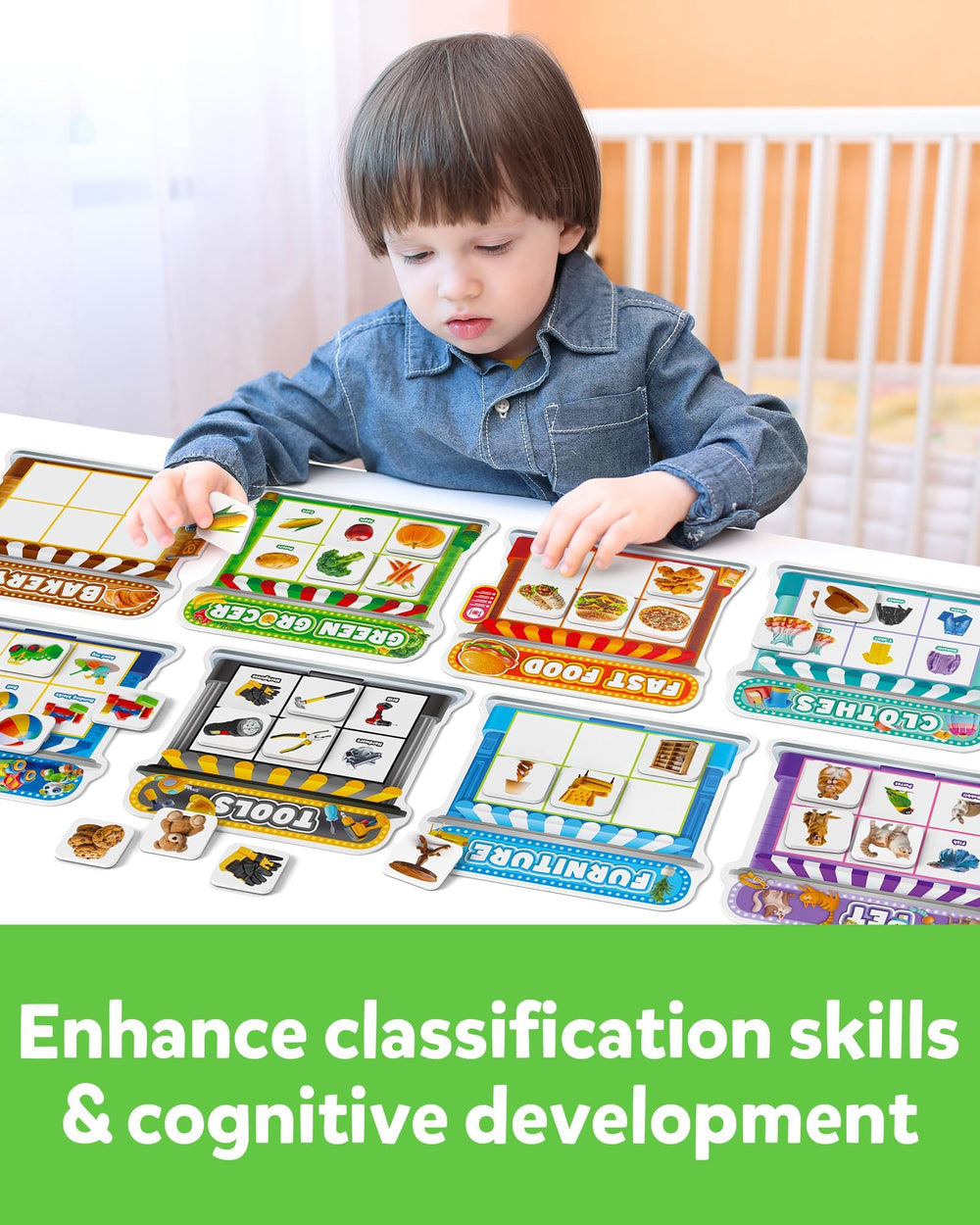 Coogam magnetic sorting pets board encourages interactive storytelling and cognitive skills.