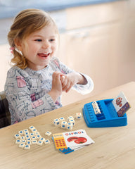 Coogam matching letter game puzzle components support fine motor and early literacy.