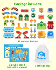 Coogam robot bits enable endless configurations and ideas