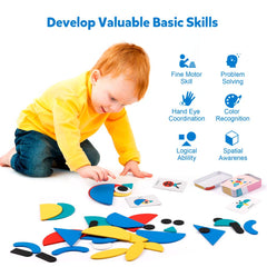 Smooth wood with safe finish and no sharp edges for gentle play.