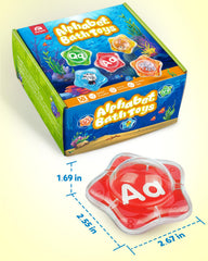 Coogam Starfish bath toys placed on floor or pool demonstrate multi-use learning tools.