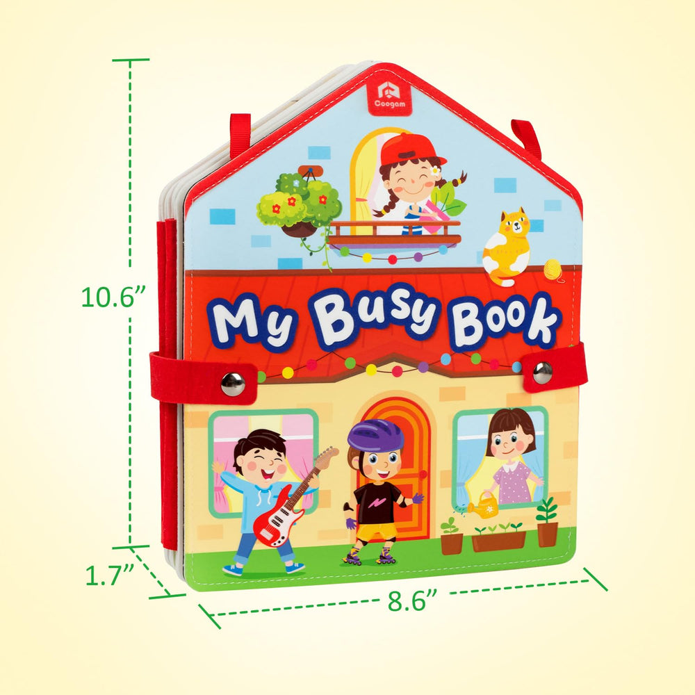 Coogam Toddler Busy Book shape page supports shape recognition through play