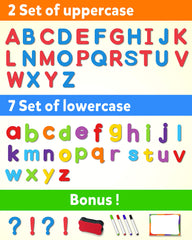 Coogam uppercase and lowercase foam letters for phonics practice