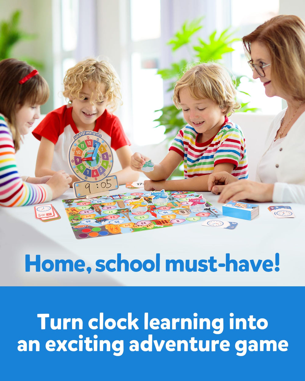 Coogam board game lets 2–4 players learn together.