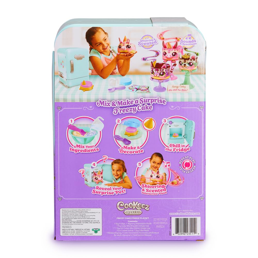 Cookeez Makery Freezy Cakez — sensory shivering plush for cozy play.