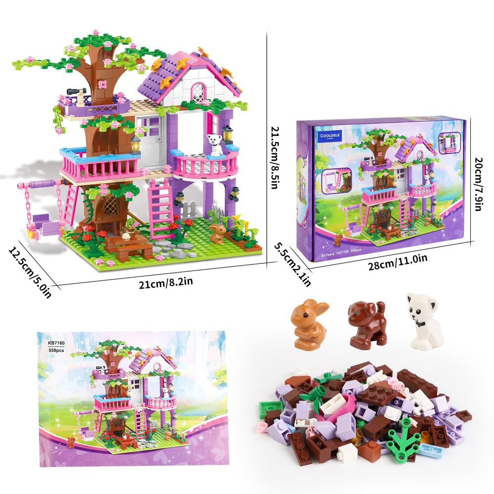Cooldele Tree House Building Set imaginative play scene in action