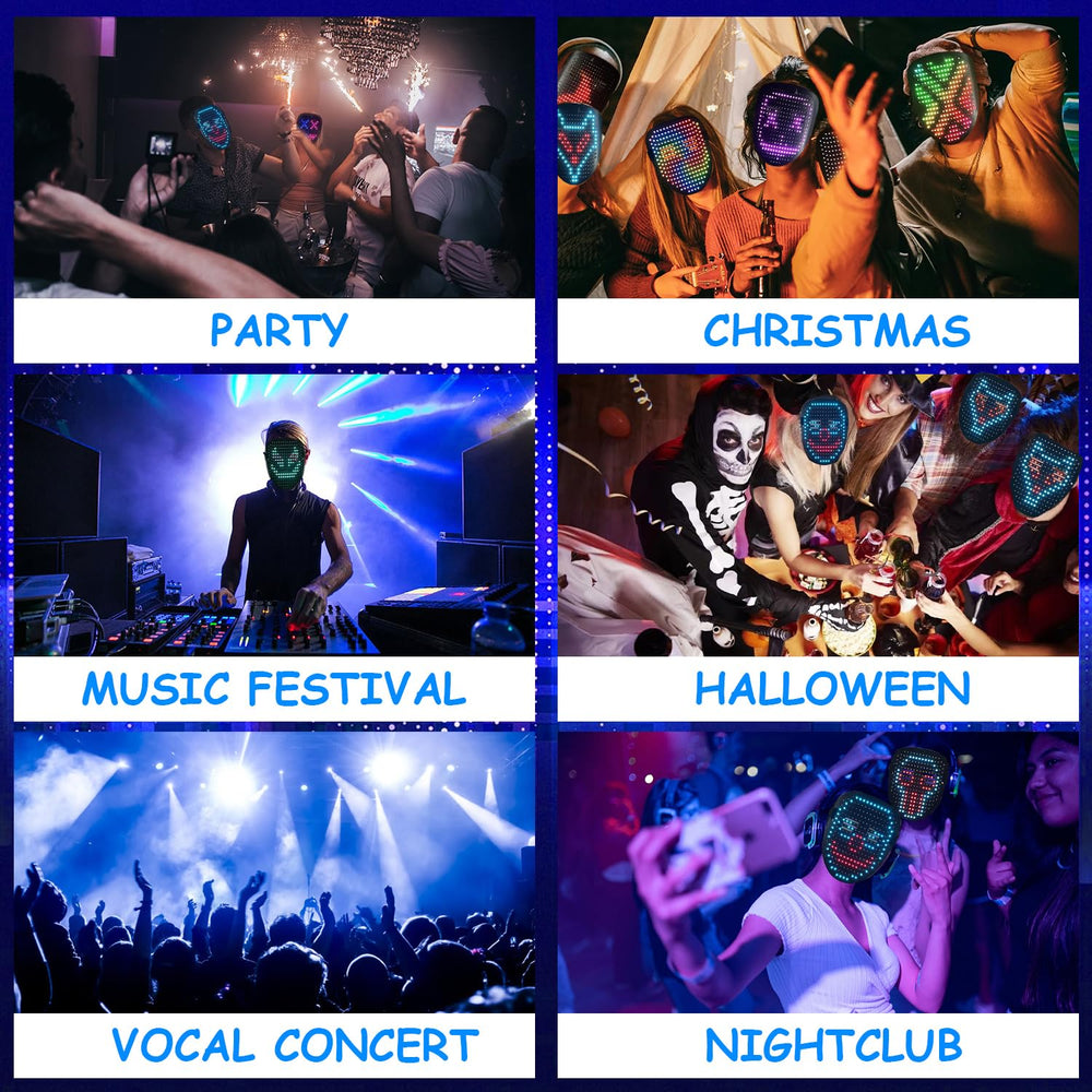 COOLGUARDER LED mask lightweight design reduces fatigue at events