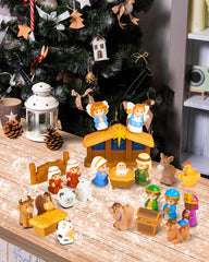 COOLTUNE nativity set kids playset enhances early learning through stories