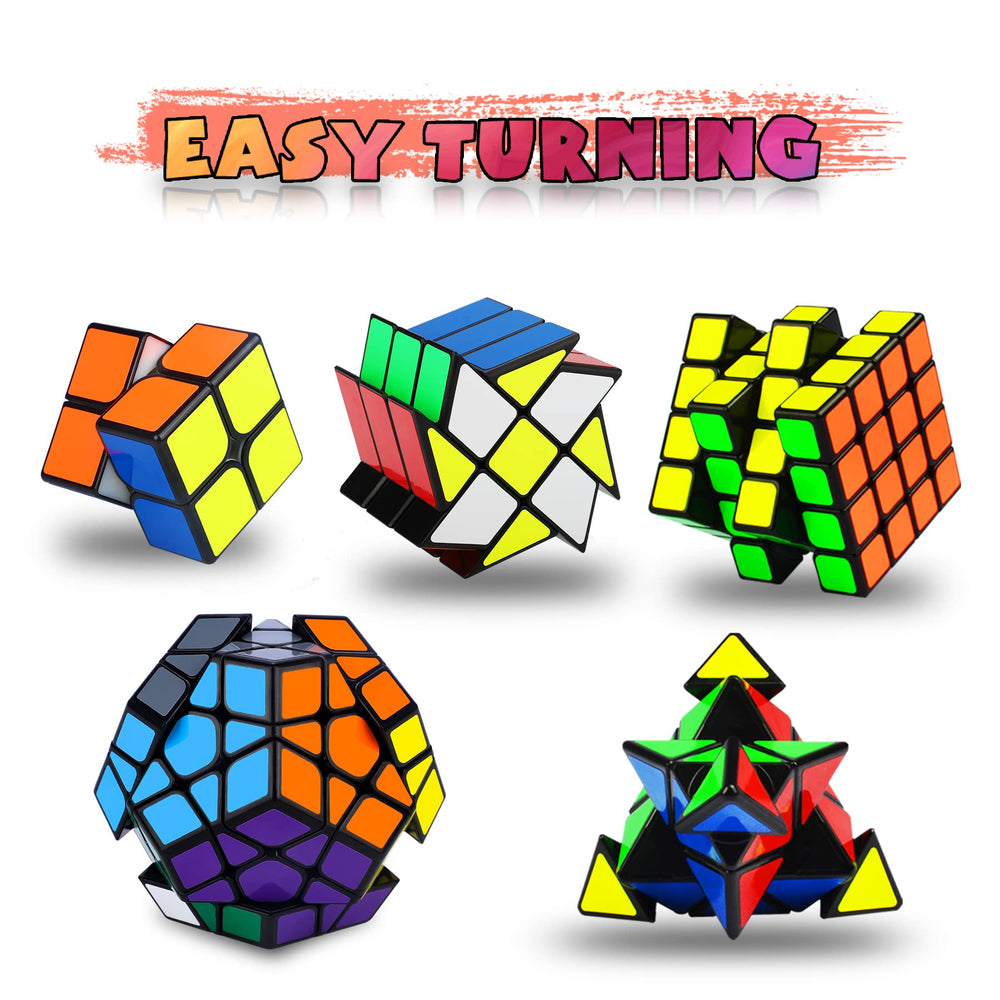 Coolzon speed cube set colors close-up highlighting glossy finishes for fast twists