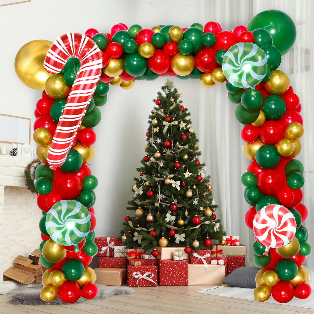 Coosilion Christmas backdrop banner anchors the scene for memorable photos.
