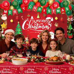 Coosilion Merry Christmas backdrop banner for photo-worthy moments