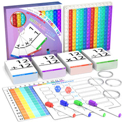 COOVA Math Pop It Addition flash cards for quick addition practice at home