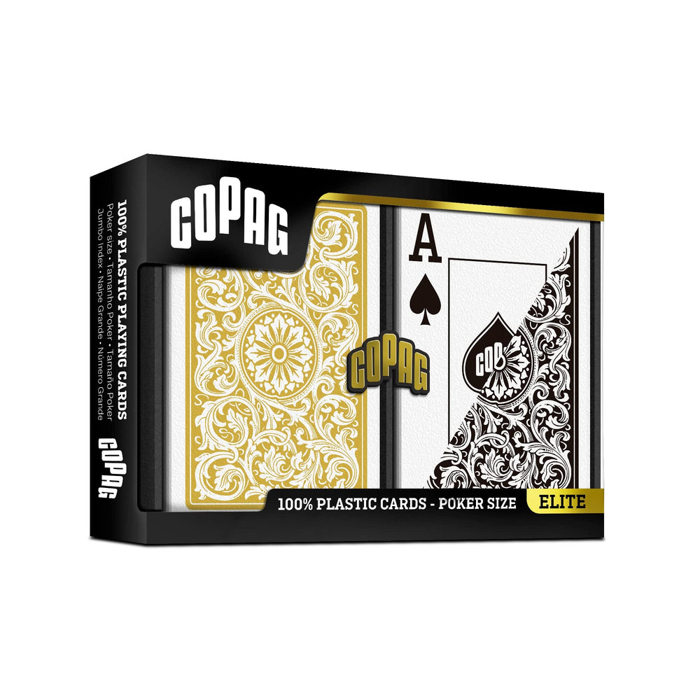 Copag 1546 cards back view showing premium aesthetic and reliable performance.